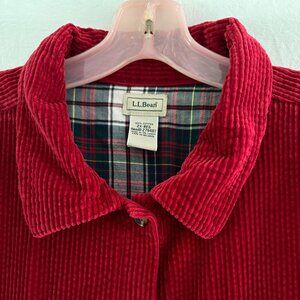 L.L.Bean Deep Red Corduroy Jacket